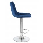Стул барный DOBRIN TAILOR, синий велюр (MJ9-117)