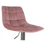 Стул барный DOBRIN TAILOR, пудрово-розовый велюр (MJ9-32)