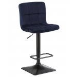 Набор 2 шт Стул барный DOBRIN DOMINIC, темно-синий велюр (MJ9-118)
