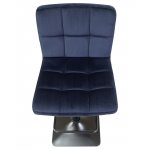 Набор 2 шт Стул барный DOBRIN DOMINIC, темно-синий велюр (MJ9-118)