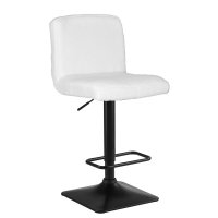 Стул барный DOBRIN LEO, белое букле
