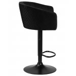 Стул барный DOBRIN DARCY BLACK, черный велюр (1922-21)