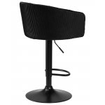Стул барный DOBRIN DARCY BLACK, черный велюр (1922-21)