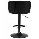 Стул барный DOBRIN DARCY BLACK, черный велюр (1922-21)