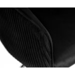 Стул барный DOBRIN DARCY BLACK, черный велюр (1922-21)