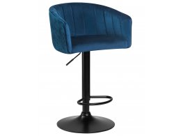 Стул барный DOBRIN DARCY BLACK, синий велюр (1922-20)