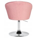Кресло дизайнерское DOBRIN EDISON, розовый велюр (1922-16)