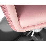 Кресло дизайнерское DOBRIN EDISON, розовый велюр (1922-16)