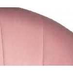 Кресло дизайнерское DOBRIN EDISON, розовый велюр (1922-16)