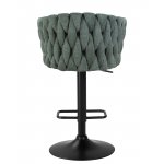 Стул барный DOBRIN LEON, зеленая ткань (LAR 275-23)