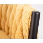 Стул барный DOBRIN LEON, жёлтая ткань (LAR 275-8)