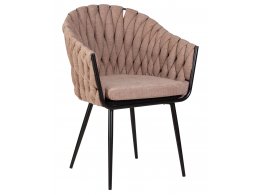 Стул обеденный DOBRIN MATILDA, коричневая ткань (LAR 275-3)