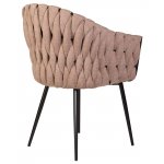 Стул обеденный DOBRIN MATILDA, коричневая ткань (LAR 275-3)