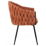 Набор 2 шт Стул обеденный DOBRIN MATILDA, оранжевая ткань (LAR 275-27)