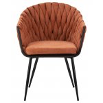 Набор 2 шт Стул обеденный DOBRIN MATILDA, оранжевая ткань (LAR 275-27)