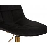 Набор 2 шт Офисное кресло для персонала DOBRIN MONTY GOLD, чёрный велюр (MJ9-101)