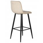 Набор 2 шт Стул барный DOBRIN NICOLE, черные матовые ножки, мокко велюр (108-104)