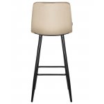 Набор 2 шт Стул барный DOBRIN NICOLE, черные матовые ножки, мокко велюр (108-104)