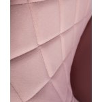 Набор 2 шт Стул обеденный DOBRIN ROBERT, черные матовые ножки, велюр V108-15 Розовый