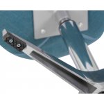 Кресло дизайнерское DOBRIN SWAN, синяя ткань IF6, алюминиевое основание