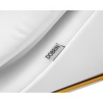 Набор 2 шт Кресло дизайнерское DOBRIN EMILY, белый винил YP17, золотое основание