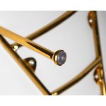 Набор 2 шт Кресло дизайнерское DOBRIN EMILY, белый винил YP17, золотое основание