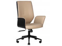 Офисное кресло для руководителей DOBRIN MAXWELL, кремово-черный Офисное кресло для руководителей DOBRIN MAXWELL, кремово-черный