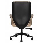 Офисное кресло для руководителей DOBRIN MAXWELL, кремово-черный