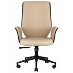 Офисное кресло для руководителей DOBRIN MAXWELL, кремово-черный