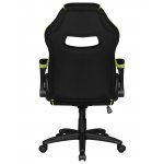 Кресло игровое DOBRIN RICK, черно-светло-зеленая ткань