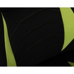 Кресло игровое DOBRIN RICK, черно-светло-зеленая ткань