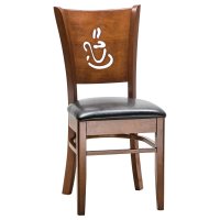 Стул обеденный DOBRIN JERRY, шоколад, чёрный