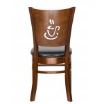 Стул обеденный DOBRIN JERRY, шоколад, чёрный