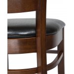 Стул обеденный DOBRIN JERRY, шоколад, чёрный