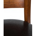 Стул обеденный DOBRIN JERRY, шоколад, чёрный