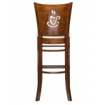 Набор 2 шт Стул барный DOBRIN JERRY BAR, шоколад, кремовый