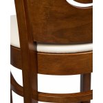 Набор 2 шт Стул барный DOBRIN JERRY BAR, шоколад, кремовый