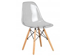 Стул обеденный DOBRIN DSW CASPER, ножки светлый бук, цвет прозрачный