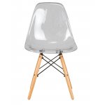 Стул обеденный DOBRIN DSW CASPER, ножки светлый бук, цвет прозрачный
