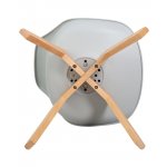 Набор 4 шт Стул обеденный DOBRIN JERRY SOFT, ножки светлый бук, цвет сиденья светло-серый (GR-01)