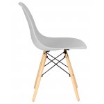 Набор 4 шт Стул обеденный DOBRIN DSW, ножки светлый бук, цвет светло-серый (GR-01)