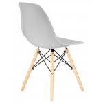 Набор 4 шт Стул обеденный DOBRIN DSW, ножки светлый бук, цвет светло-серый (GR-01)