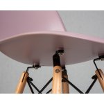 Набор 4 шт Стул обеденный DOBRIN DSW, ножки светлый бук, цвет сиреневый (P-04)