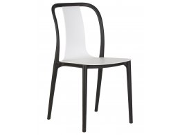 Стул обеденный DOBRIN ADAM, черный/белый