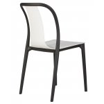 Стул обеденный DOBRIN ADAM, черный/белый
