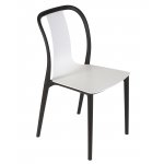 Стул обеденный DOBRIN ADAM, черный/белый