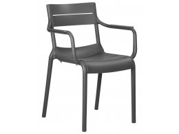 Стул обеденный DOBRIN TIM ARM, темно-серый (GR-04)