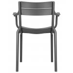 Стул обеденный DOBRIN TIM ARM, темно-серый (GR-04)