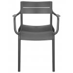 Стул обеденный DOBRIN TIM ARM, темно-серый (GR-04)