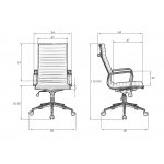 Набор 2 шт Офисное кресло для руководителей DOBRIN CLARK SIMPLE, серый (47)